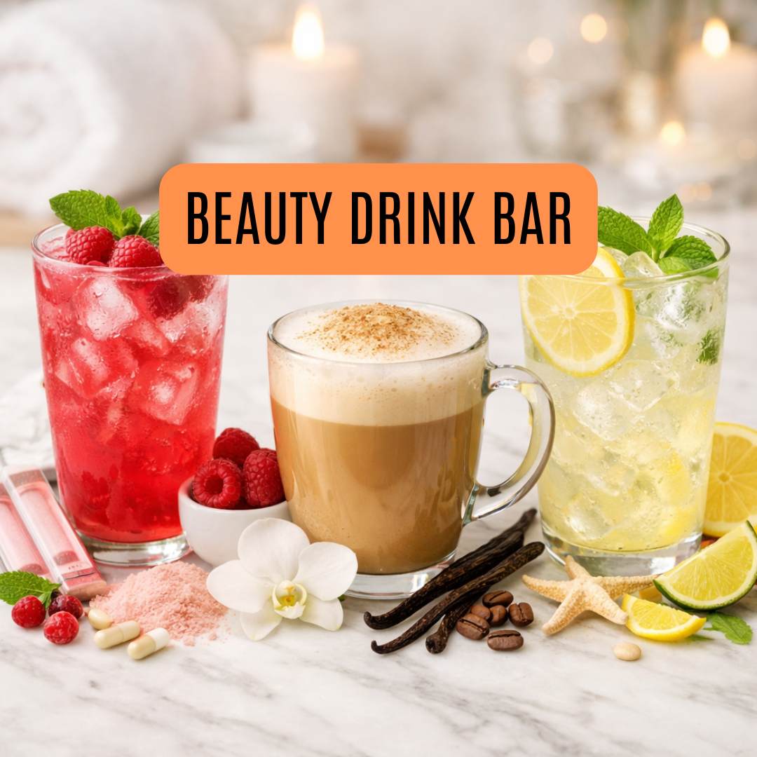 Beauty drink Bar: alakformálás kívülről + kollagén támogatás belülről.